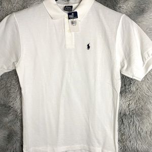 Polo Ralph Lauren Mens Size Medium white Classic Fit Short Sleeve Shirt NEW